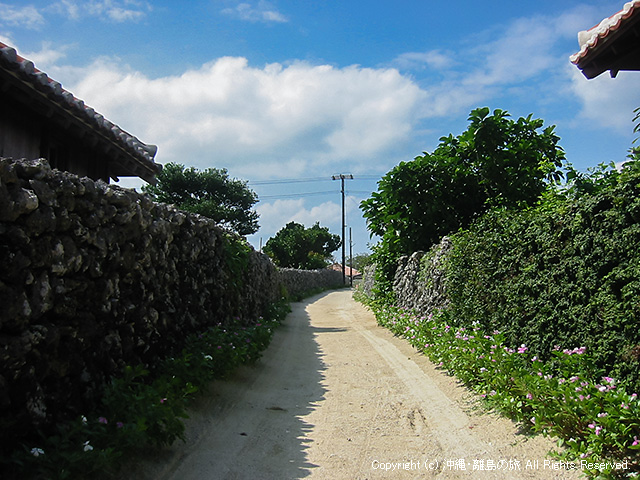 竹富島の小道