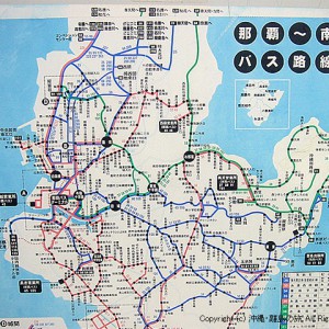 中南部のバス路線図