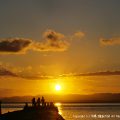 定番の西桟橋の夕日